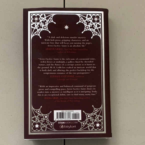 Seven Faceless Saints Fairyloot Edition Signed Hardcover Book - Picture 2 of 10